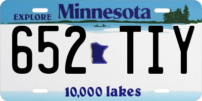 MN license plate 652TIY