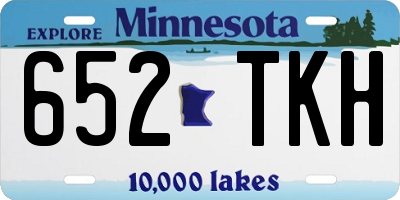 MN license plate 652TKH