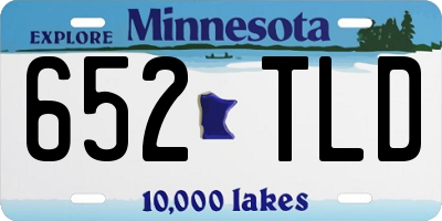 MN license plate 652TLD