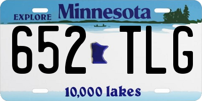 MN license plate 652TLG