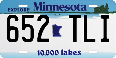 MN license plate 652TLI
