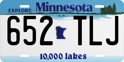 MN license plate 652TLJ