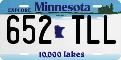 MN license plate 652TLL