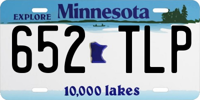 MN license plate 652TLP