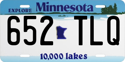 MN license plate 652TLQ