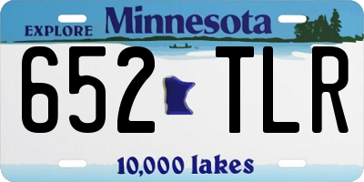 MN license plate 652TLR