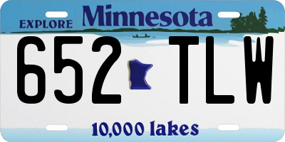 MN license plate 652TLW