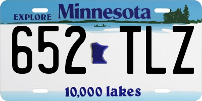 MN license plate 652TLZ