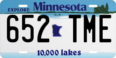 MN license plate 652TME