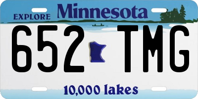 MN license plate 652TMG