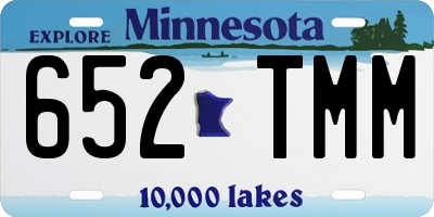 MN license plate 652TMM