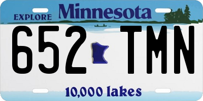 MN license plate 652TMN