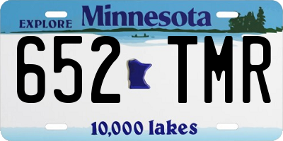 MN license plate 652TMR