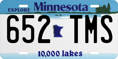 MN license plate 652TMS