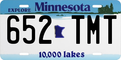 MN license plate 652TMT
