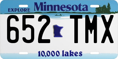 MN license plate 652TMX