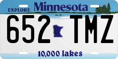 MN license plate 652TMZ