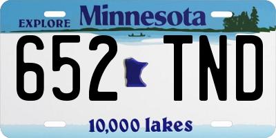 MN license plate 652TND