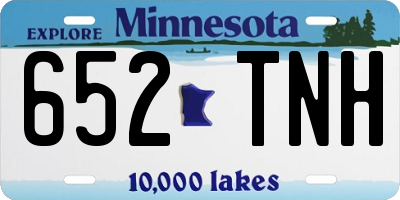 MN license plate 652TNH