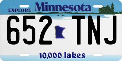 MN license plate 652TNJ