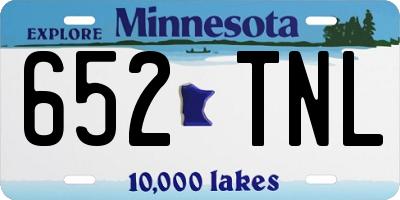 MN license plate 652TNL