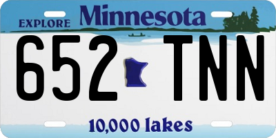 MN license plate 652TNN