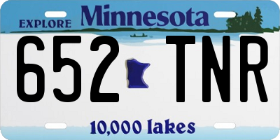 MN license plate 652TNR