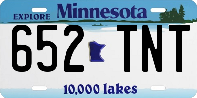 MN license plate 652TNT