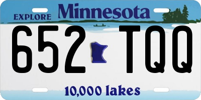 MN license plate 652TQQ