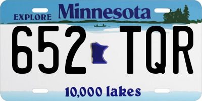 MN license plate 652TQR