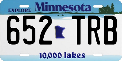 MN license plate 652TRB