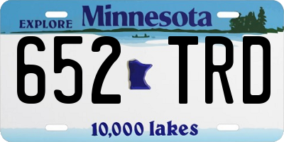 MN license plate 652TRD