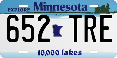 MN license plate 652TRE