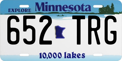 MN license plate 652TRG