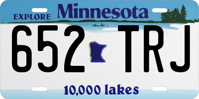 MN license plate 652TRJ