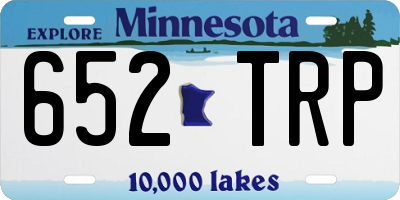 MN license plate 652TRP