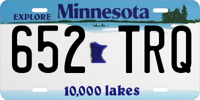 MN license plate 652TRQ