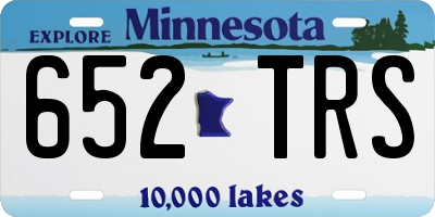 MN license plate 652TRS