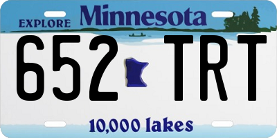 MN license plate 652TRT