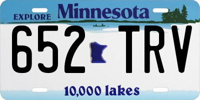 MN license plate 652TRV