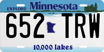 MN license plate 652TRW