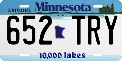 MN license plate 652TRY