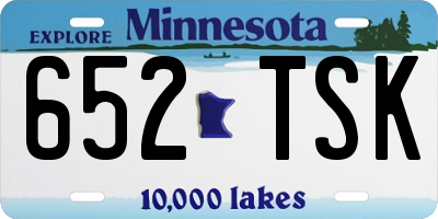 MN license plate 652TSK