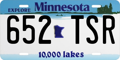 MN license plate 652TSR