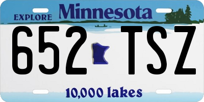 MN license plate 652TSZ