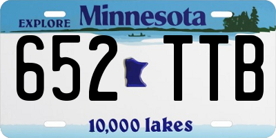 MN license plate 652TTB