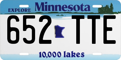 MN license plate 652TTE