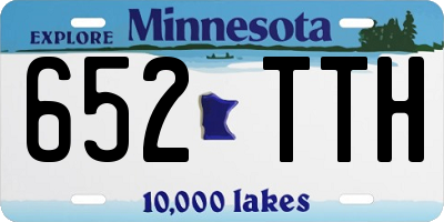 MN license plate 652TTH