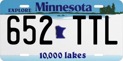 MN license plate 652TTL