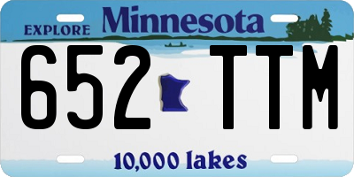 MN license plate 652TTM